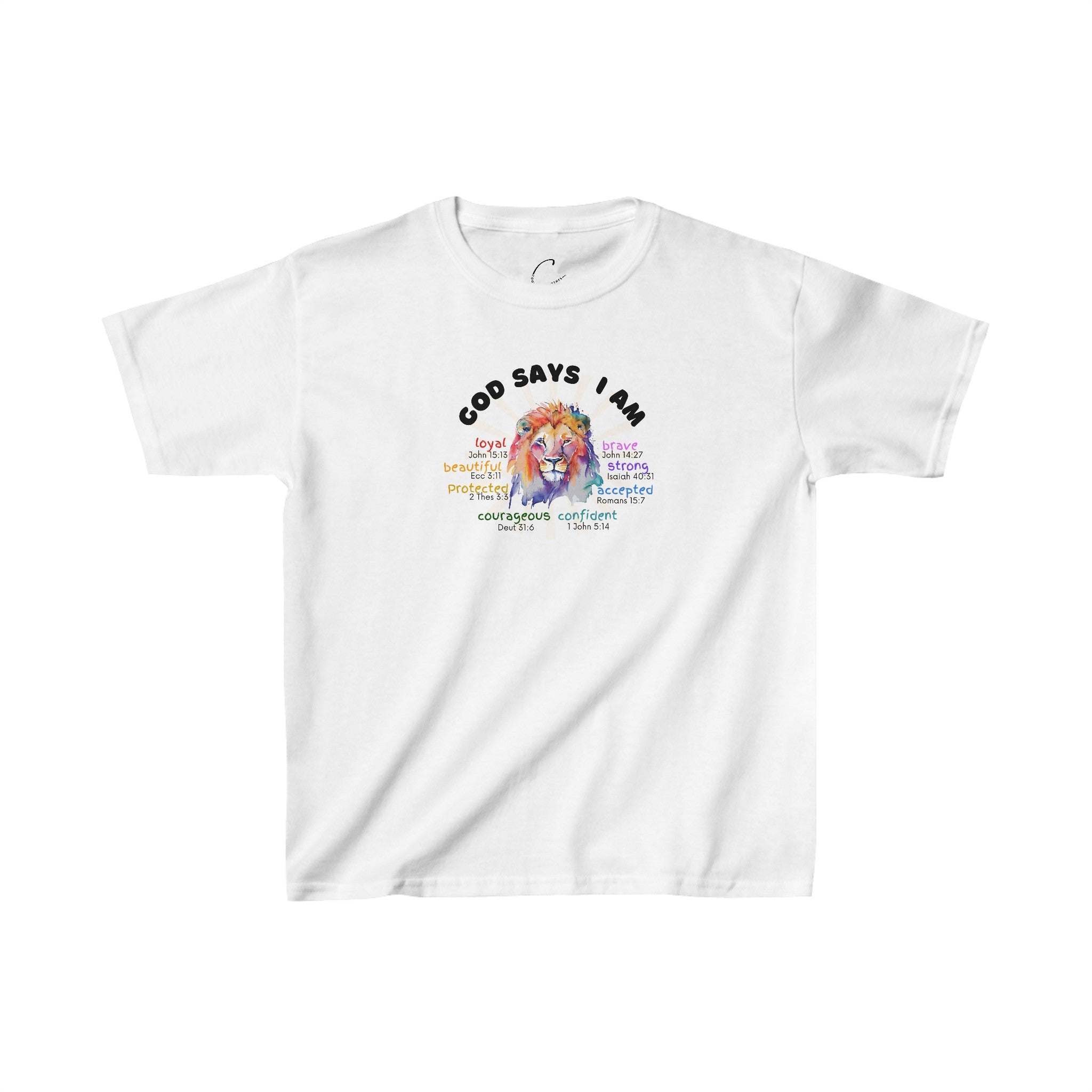 Bigger Kid "Qualities" Lion Tshirt