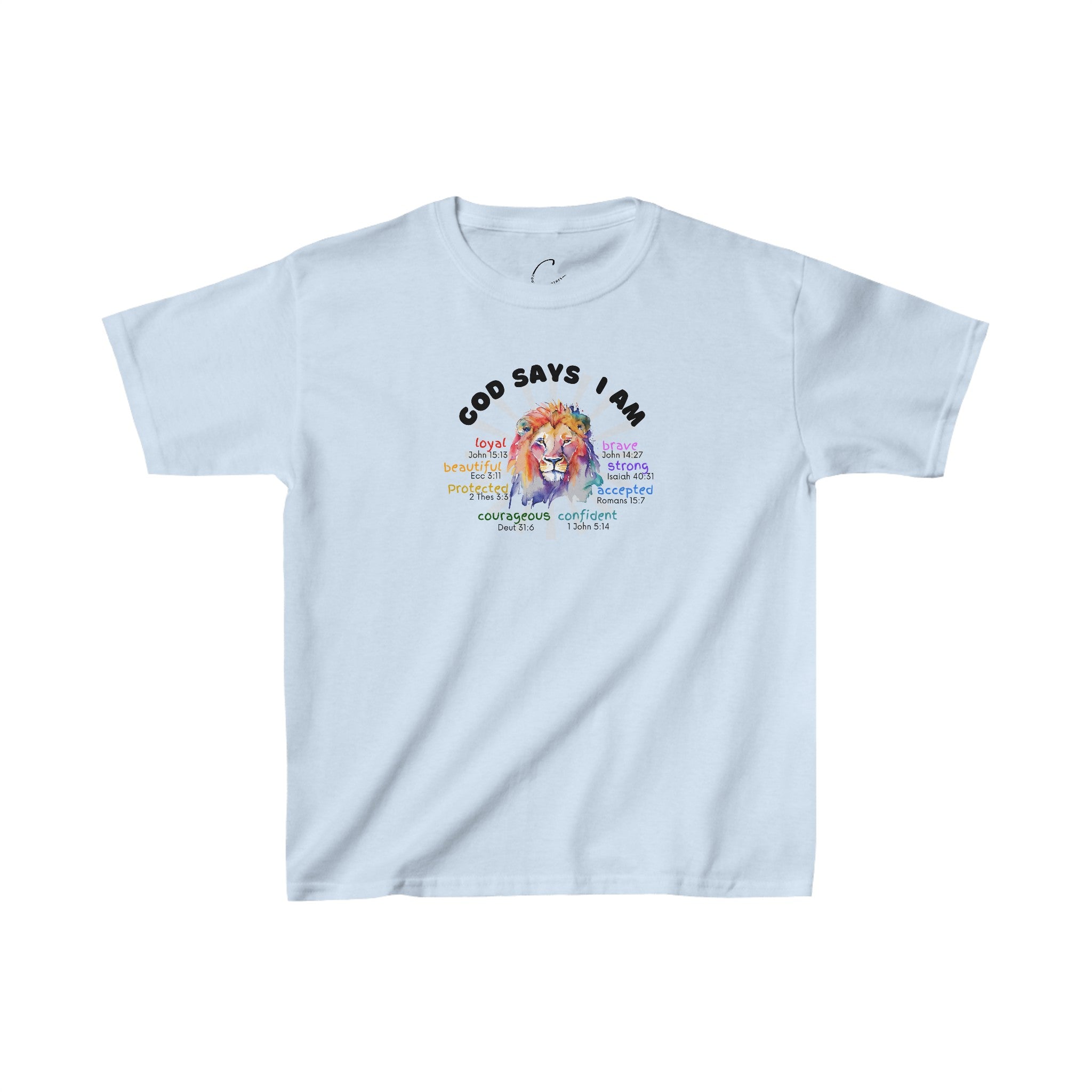 Bigger Kid "Qualities" Lion Tshirt