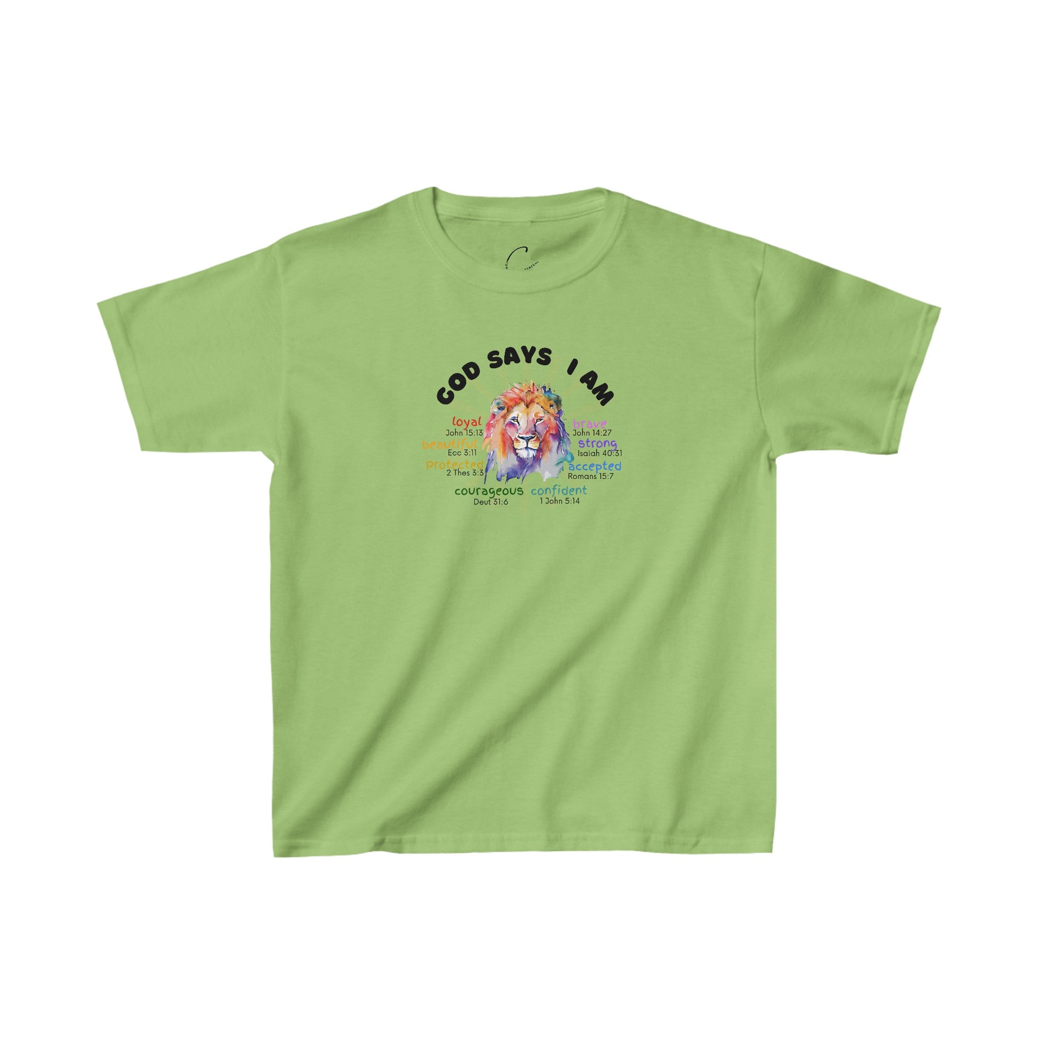 Bigger Kid "Qualities" Lion Tshirt