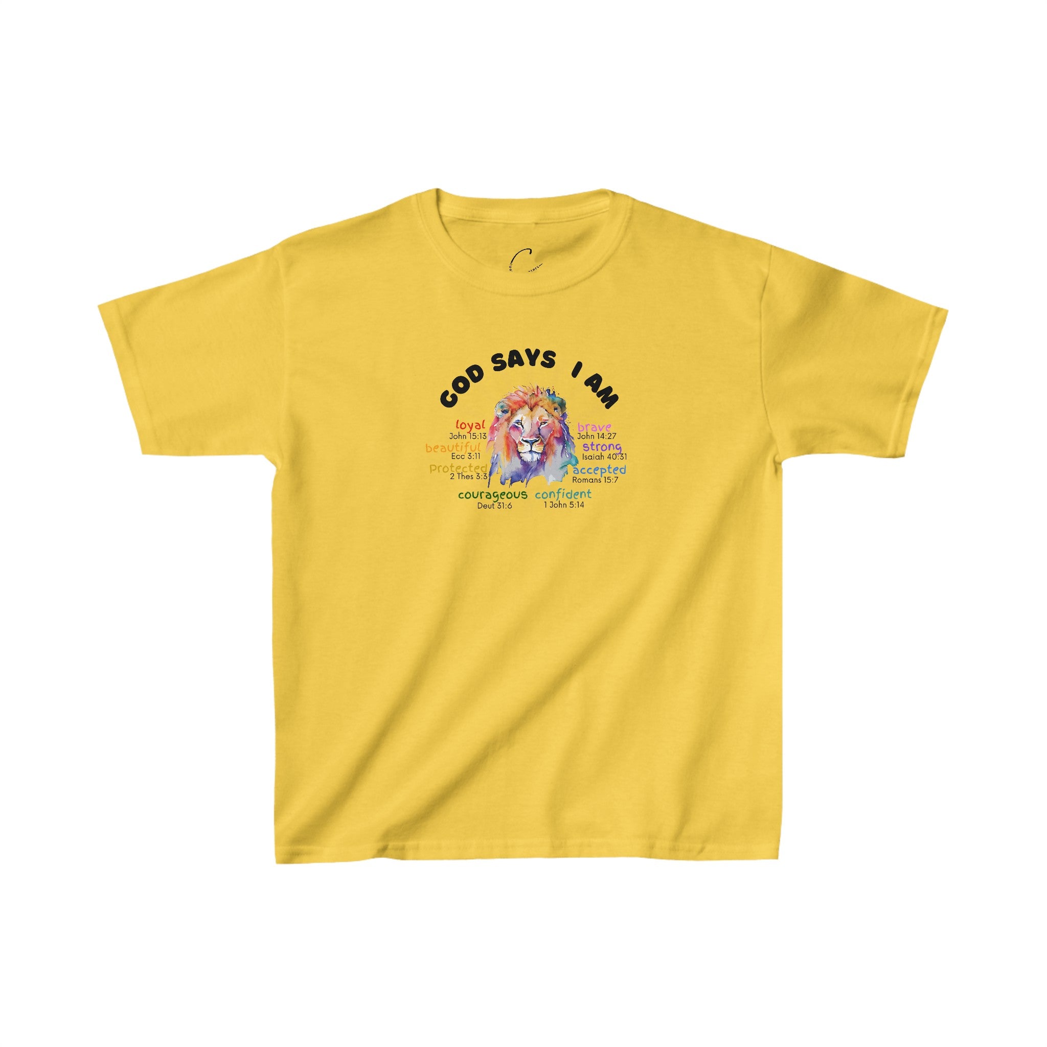 Bigger Kid "Qualities" Lion Tshirt