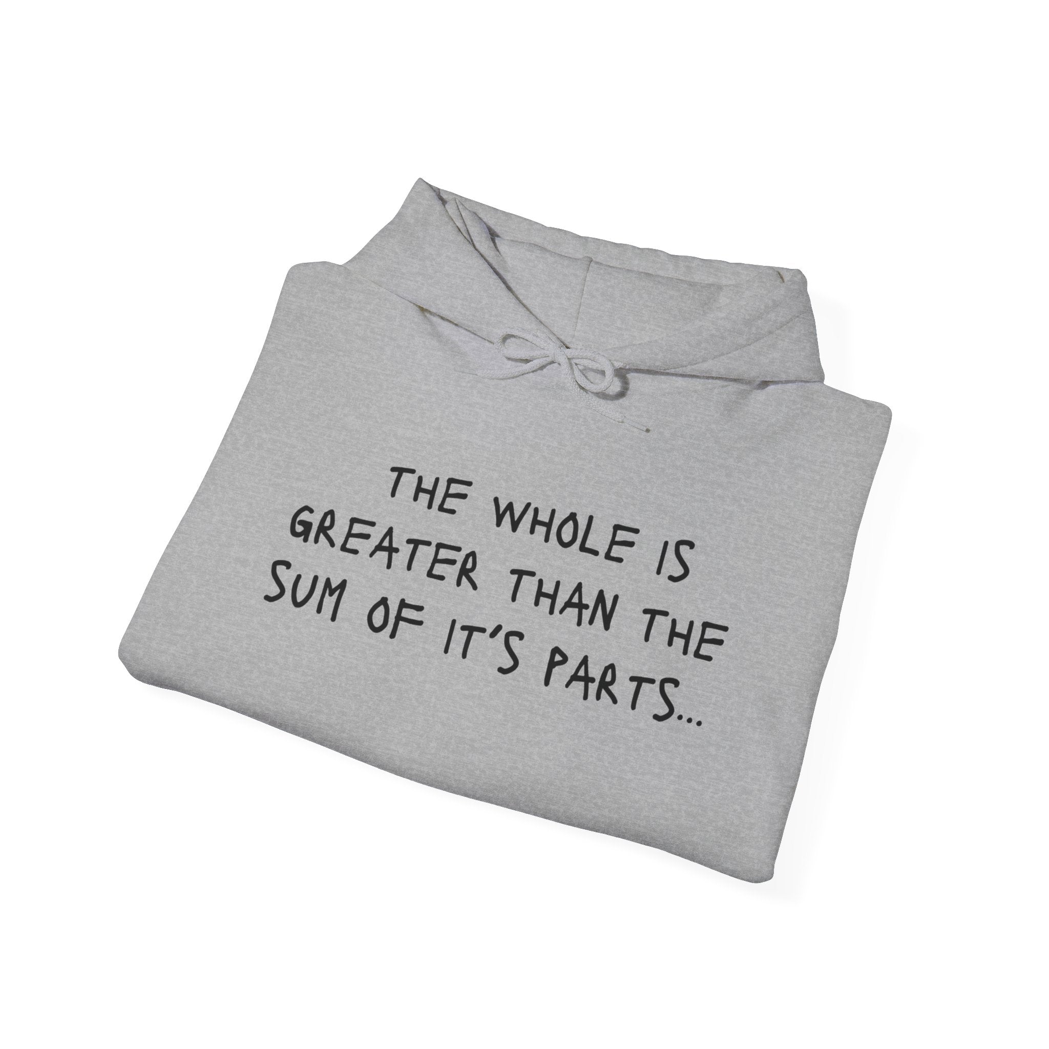 Whole is greater with the Wellness Equation two sided hoodie