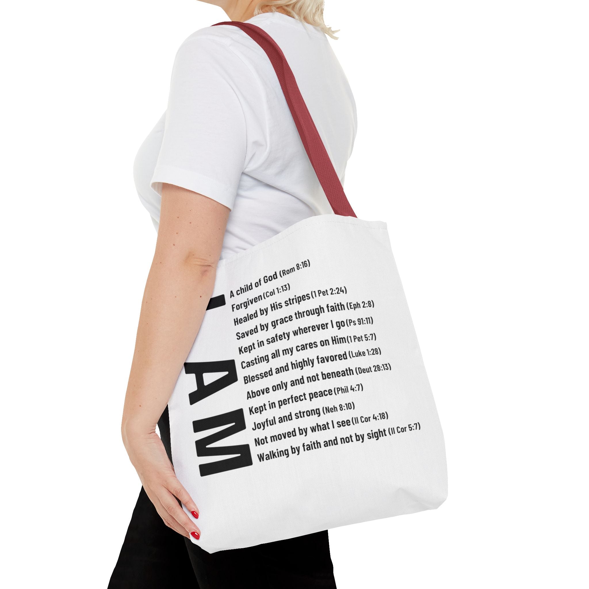 "Who God says I am" Tote Bag