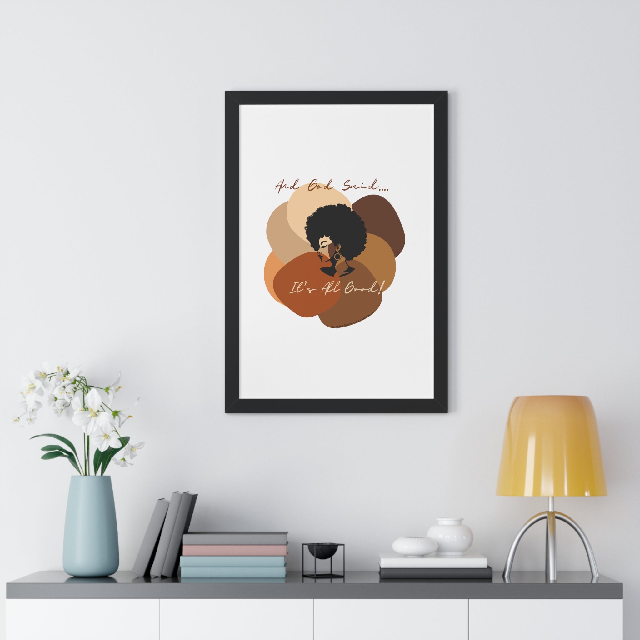 "All Shades Welcome" Framed Vertical Poster