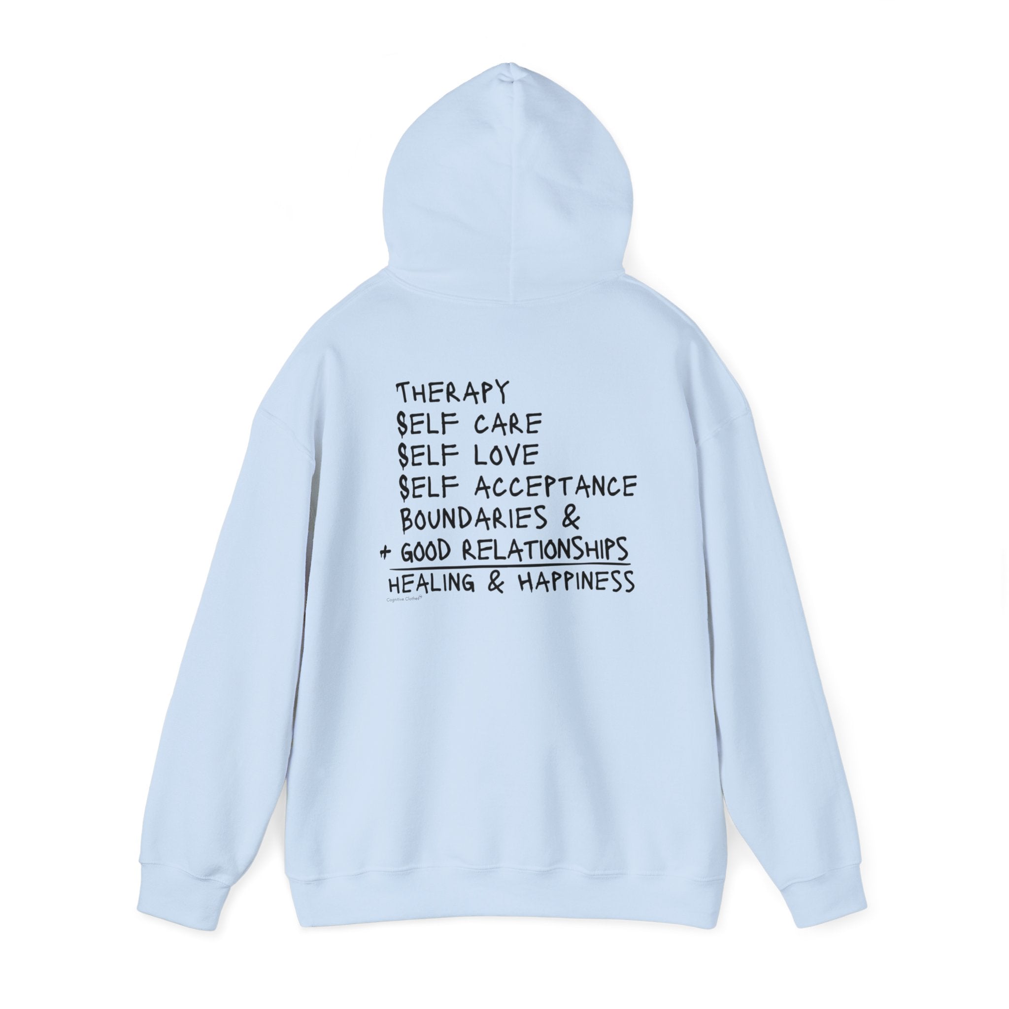 Whole is greater with the Wellness Equation two sided hoodie